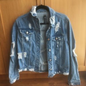 Distressed Jean Jacket